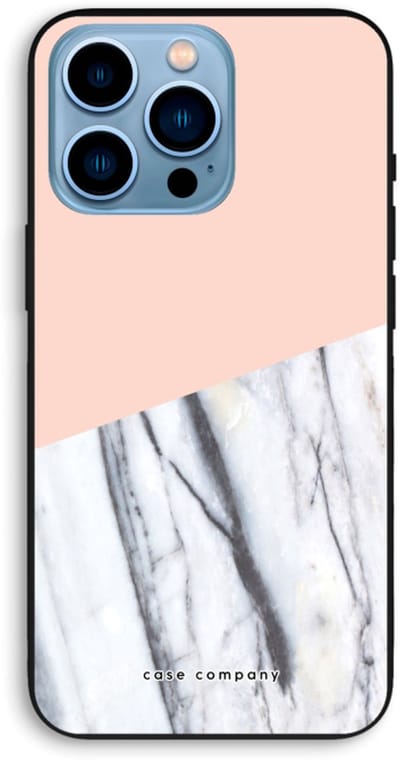 Case Company® - Hoesje geschikt voor iPhone 13 Pro Max hoesje - A touch of peach - Biologisch Afbreekbaar Telefoonhoesje - Bescherming alle Kanten en Schermrand