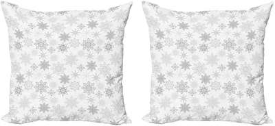 ABAKUHAUS Kussenhoes – 2x40x40 cm – Dubbelzijdig – Microvezel