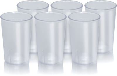 HCB® - Professionele herbruikbare plastic bekers - Onbreekbare kunststof Polycarbonaat glazen - Hardcups - 371 ml - 72 drinkglazen - horeca bierglazen - 10 kg - 5854