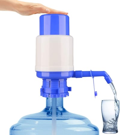 carmdering - Waterpomp - Waterdispenser - Draagbare - Handmatig, geen stroom of batterijen nodig - Voedselveilig siliconen en ABS, demonteerbaar voor reiniging - Geschikt voor 2-5 gallon flessen, stabiel en lekvrij