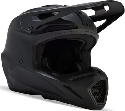 FOX V3 Solid Mat Zwart MIPS Crosshelm - Helm