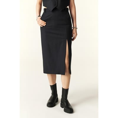 BA&SH Jupe Peter Bleunuit Size: 42 | Midi Skirts Outlet | Dames | Zwart