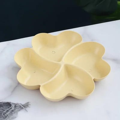 1 Stuks Keuken Voedsel Opslagplateau Notenplateau Snoep Snacks Serveerschaal Verdeeld Gedroogde Vruchten Snacks Bord Appetizer Serveerplateau