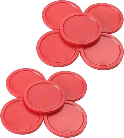 10Pcs Rode Mini Air Hockey Tafel Pucks 50mm Puck Kinderen Tafel Nieuwe 2 inch Handige en Aantrekkelijke Air Hockey Arcade en Tafelspellen