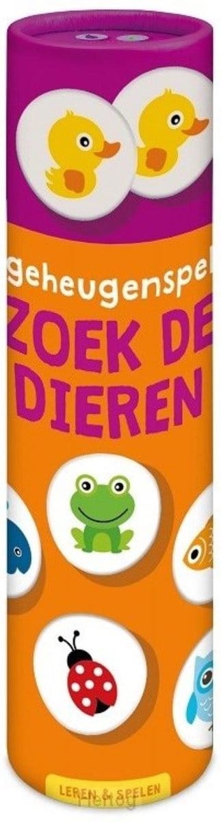 ImageBooks - Geheugenspel in een Koker - Zoek de Dieren