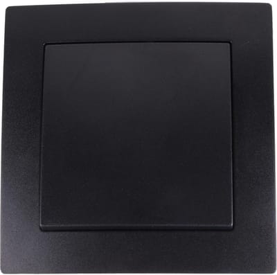 Benson Wandcontactdoos - Schakelaar - Inbouw - Matzwart - 81 x 81 mm
