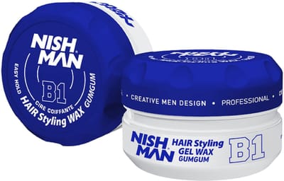 Nishman Gumgum Aqua Haarwax 150 ml - Gel Wax voor Mannen - Glanzende Finish