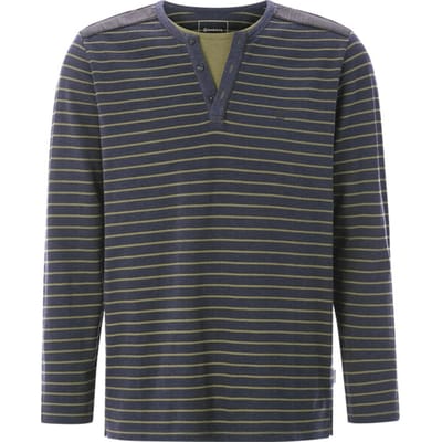 Babista herren Shirt Met Lange Mouwen - 48/50 - donkerblauw - Plus Size