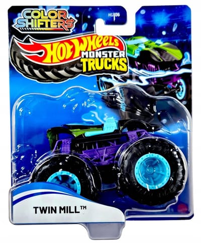 Hot Wheels Monster Jam Color Shifter truck Twin Mill- monstertruck 9 cm schaal 1:64