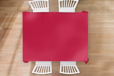 Tafelkleed - Tafellaken - 200x150 cm - Rood - Effen kleur - Binnen en Buiten