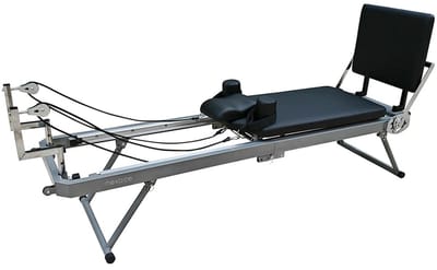 Milova Pilates Reformer - Professioneel fitnessapparaat voor thuis & studio - Opvouwbaar - Zwart