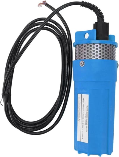 Zonne-waterpomp - Dompelpomp Hoog Debiet - Vee Irrigatie - Stille Werking - 65 Liter Per Minuut - Blauw