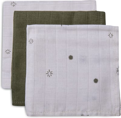 Jollein Monddoekje Hydrofiel Stargaze - Leaf Green - 3 Stuks