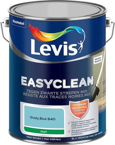 Levis - Easyclean Tegen Zwarte Strepen Mix - Shady Blue B40 - Mengverf - 5 L