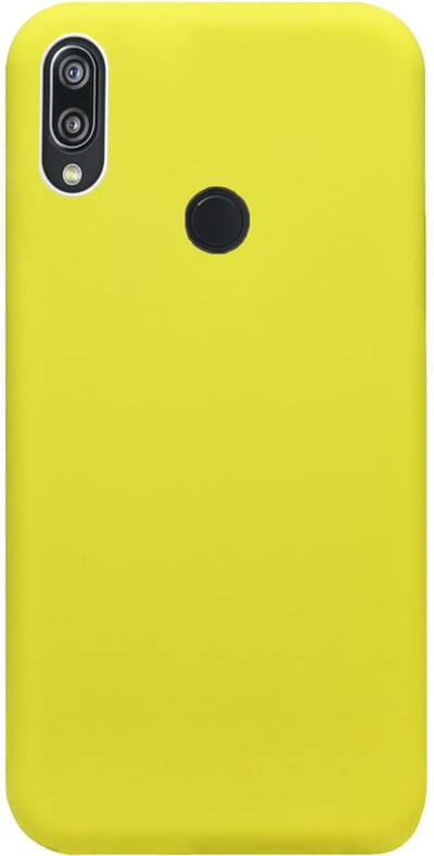 ADEL Siliconen Back Cover Softcase Hoesje Geschikt voor Huawei Y7 (2019) - Geel