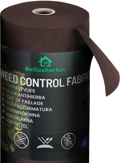 Onkruidvlies Tuinvlies Tegen Onkruid bruin, AGROTEXTIEL 1.6m 100g/m² met UV / 45 meter | Hoge UV-Stabilisatie | Scheurvast tuinvlies tuinfolie mulchvlies afdekvlies wortelblokkering, ademend | Niet-geweven Stof bruin
