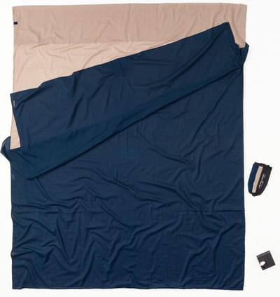 Cocoon Dekenmodel 2 persoons lakenzak - Blauw - Zijde