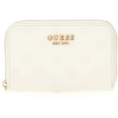 GUESS portemonnee Phoebe SLG Medium Zip Around Wallet Cream White Logo crème