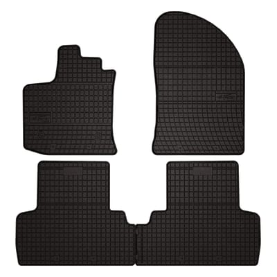 Wielganizator SolidPRO Serie - Rubber Automatten - Dacia Lodgy 2012-2022 - Zwart - Aanpasbaar