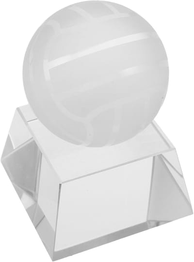 Sporttrofee Kristal - Winnaarsbeker Prijs - Sportevenementen Viering - Stevige Stabiele Voet - 10 x 6.8 cm - Transparant