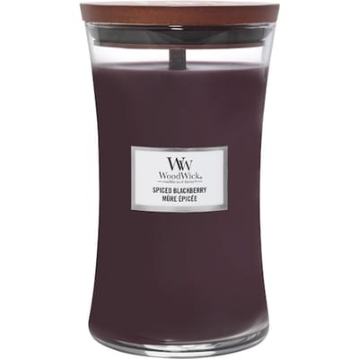 WoodWick Hourglass Medium Geurkaars - Spiced Blackberry - 60 branduren