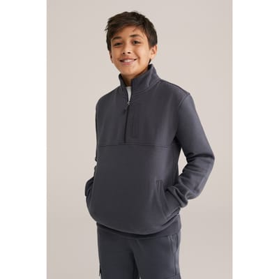 WE Fashion Halfway Zipper Dark Grey Taglia: 134/140 | Abbigliamento Sportivo Outlet | Unisex | Grigio