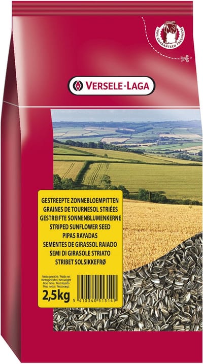 Versele-Laga Gestreepte Zonnebloempitten - Vogelvoer - 2.5 kg