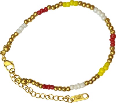 Fjesta© Oeteldonk armband kraaltjes – Premium RVS – Goud