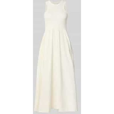 midi-jurk met ronde hals model 'MIRI'