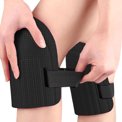 Tuin Kniebeschermers - Beenbescherming Kniekussen - Bescherming bij Klussen - Niet-Slip EVA - 19.7 x 16.3 x 7.9 cm - Zwart
