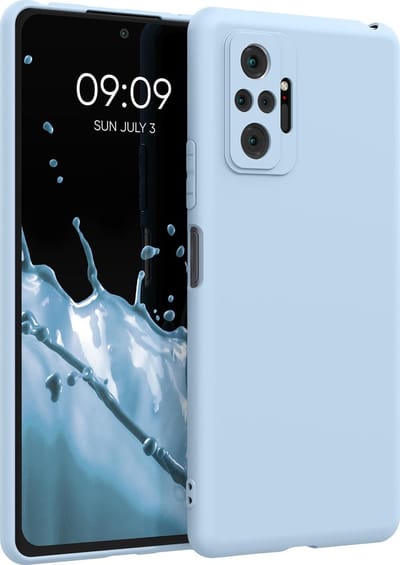 kwmobile telefoonhoesje geschikt voor Xiaomi Redmi Note 10 Pro - Hoesje voor smartphone - Back cover in mat lichtblauw