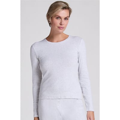 Hunkemöller Pyjamatop Pointelle Grijs