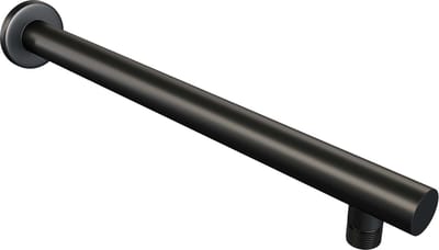 Brauer Black Carving thermostatische inbouw regendouche SET 07 met 20 cm douchekop en rechte muurarm en 3-standen handdouche en doucheslang en wandaansluitbocht mat zwart