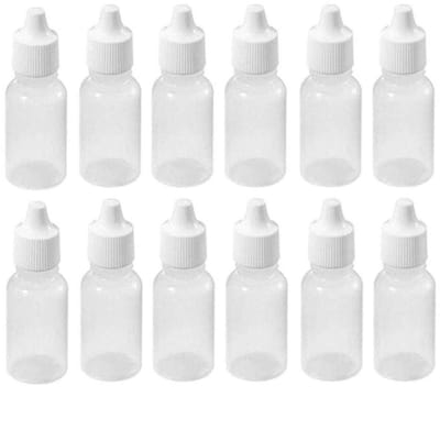 Cosensi- Oogdruppelfles 30 ml - Lege Flessen - Draagbare Container - Schroefdoppen - 12 Stuks - Lekbestendig Kunststof - Flesje