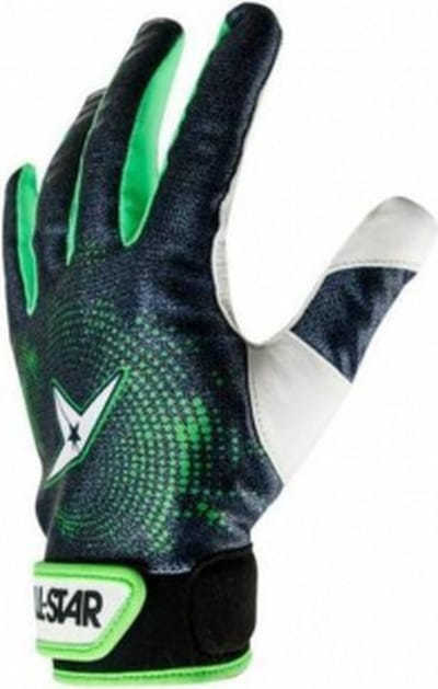 All-Star Beschermende Binnenhandschoen voor Catchers - Zwart/Groen - M