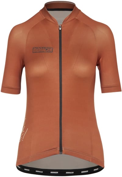 BIORACER Metalix - Fietsshirt Zomer - Dames - Brons - 4-Way Stretch - Aansluitend - Maat XS