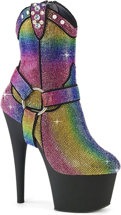 Pleaser - ADORE-1029RS Plateau Laarzen, Paaldans schoenen - US 5 - 35 Shoes - Multicolours
