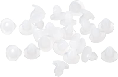 Siliconen stoppen met gaten, geschikt voor boringen van 3,5 - 4 mm, waterdicht en lichtdoorlatend, ronde eindkappen voor meubels