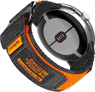 Verstelbare Nylon Horlogeband voor 45mm Smartwatch, Vervangende Strap voor Dames en Heren, Duurzaam en Comfortabel Accessoire