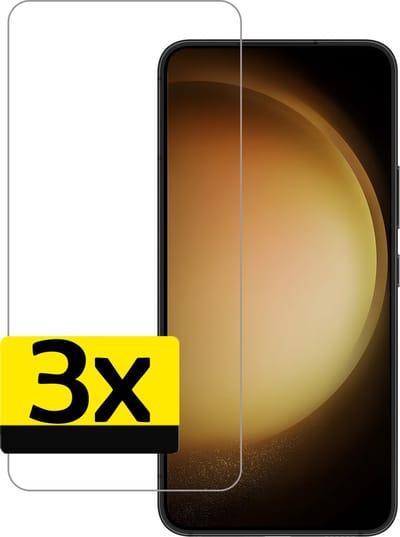 Screenprotector - Geschikt voor Samsung Galaxy S23 - 3 Stuks - Volledige Dekking - Beschermglas - Gehard Glas - Tempered Glass - Screen Protector