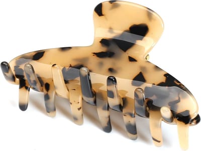 Grote Schildpad Haarclip voor Dik en Medium Haar - Celluloseacetaat Haarspeld