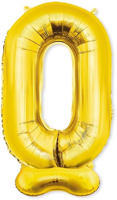 LUQ – XXL Folieballon 0 Jaar – 1,5 meter – Luxe Verjaardag Decoratie – Glam Birthday Feest Versiering – Zelfstaand Model