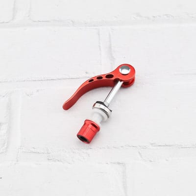 Dailygoods- Zadelpenklem 2 Stuks - Aluminiumlegering - Eenvoudig te Installeren - Hoogwaardige Klemmen - Rood - Duurzaam en Slijtvast - Fietsklem