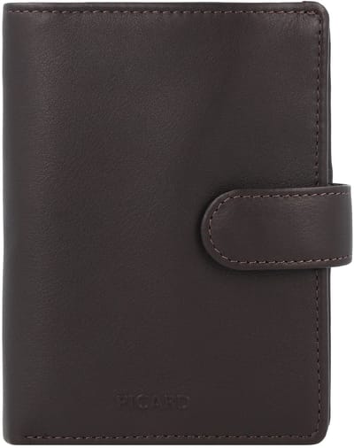 Picard Brooklyn Portemonnee Leer 10 cm - Jongens - Horizontaal - cafe
