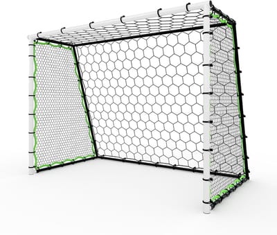 3-in-1 voetbal rebounder net 213×152×110cm – Verstelbaar multi-sport trainingsnet voor voetbal, baseball & volleybal – Rebound goal voor passes, aanname & balcontrole