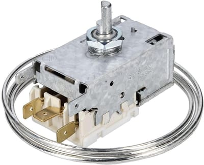 Koelkast Thermostaat - Temperatuurregelaar Vriezer - Koelkast Temperatuur - Capillaire Buis - 6.1 x 4.7 x 3 cm - Zilver