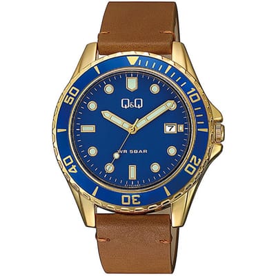 Q&Q A172J102Y Fashion 43mm Heren Horloge 5 ATM