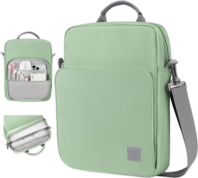 Tablet Sleeve Bag voor 9-11 Inch Tablets met Schouderband | Geschikt voor iPad en Galaxy Tab | Donkergroen en Duurzaam Ontwerp