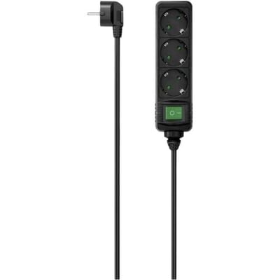 Hama 00223005 Stekkerdoos met schakelaar Zwart Randaarde stekker 1 stuk(s)