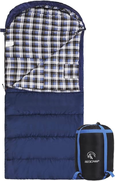 XL Flanellen Slaapzak voor Volwassenen - Comfortabel en Compact - Ideaal voor Kamperen